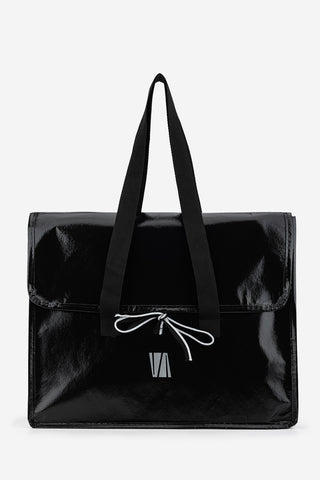 Valmenti Unisex Tekstil Siyah Büyük Bez Poşet Çanta VLM7646